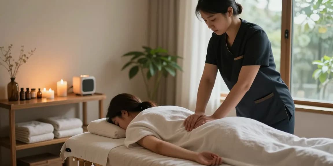 처인구출장안마 전문 마사지 서비스가 진행되는 편안한 공간의 이미지.
