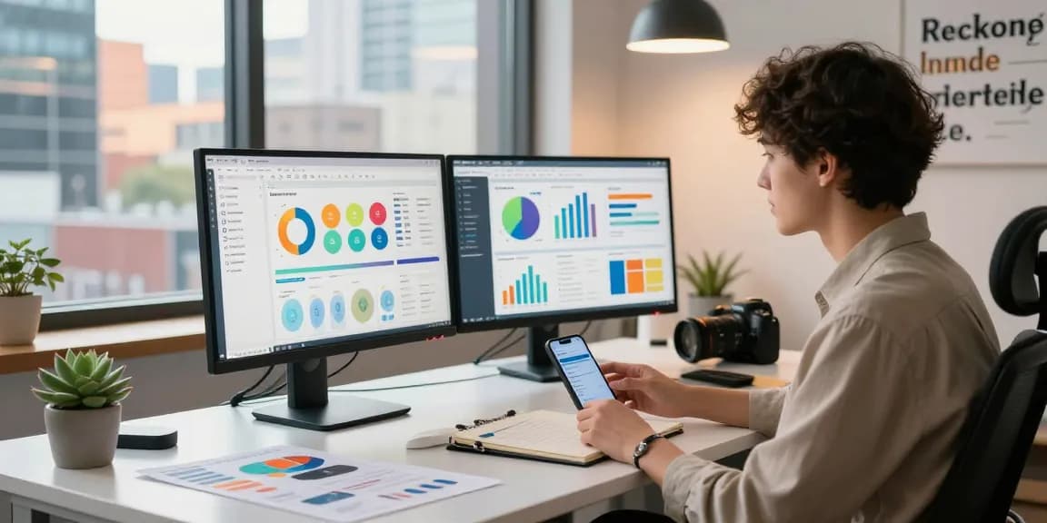 link raja328 displayed in a vibrant digital marketing workspace showcasing analytics and creativity