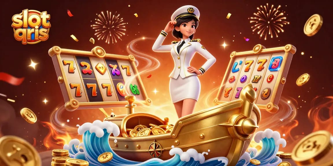 Spin the reels at slot qris and enjoy vibrant casino action surrounded by festive elements.