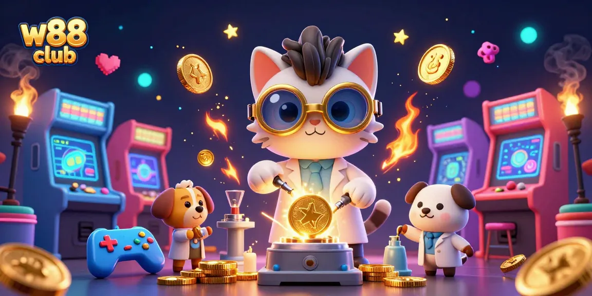 W88 club mang đến trải nghiệm chơi game thú vị với máy tạo tiền vàng và không khí casino đầy màu sắc.