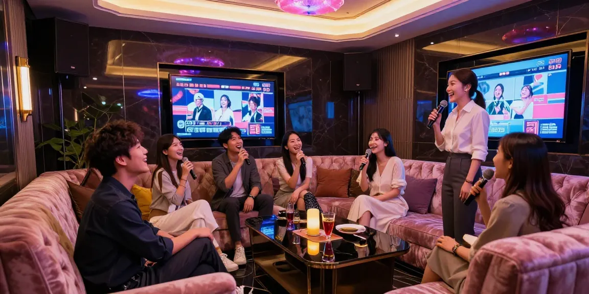 Experience the vibrant atmosphere of 강남 가라오케 with private rooms, luxurious service, and lively entertainment.