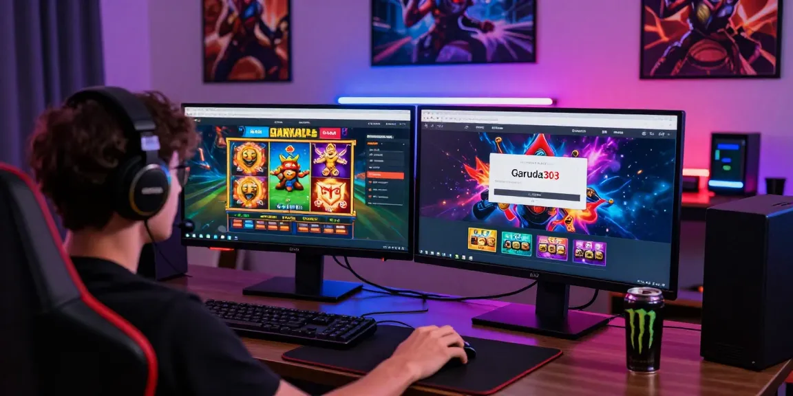 Engaged player using garuda303 login on vibrant online gaming platform