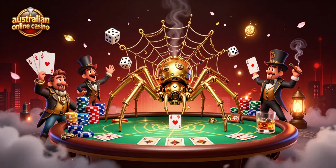 Experience the thrill of the australian online casino with steampunk characters at play.