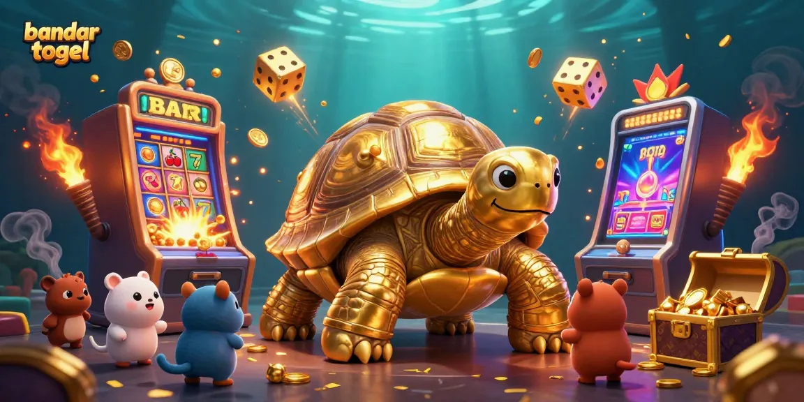 Bandar togel dengan jackpot dan suasana seru dalam ilustrasi 3D yang menakjubkan