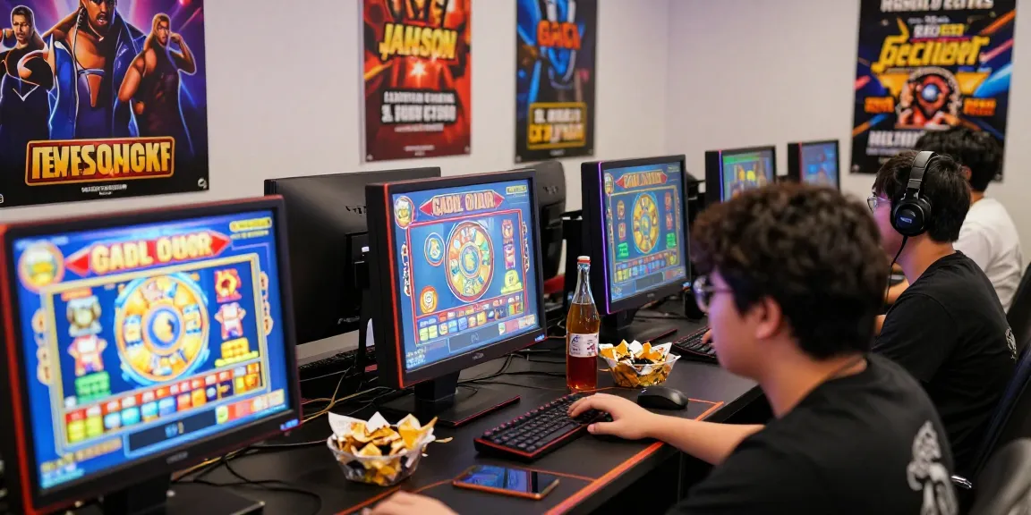 Engaging online gaming scene showcasing players excitedly enjoying slot gacor games in a vibrant atmosphere.