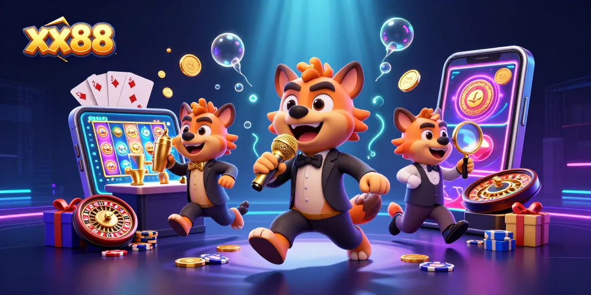 Play exciting games at xx88 casino with entertaining hyena characters and vibrant slot action!