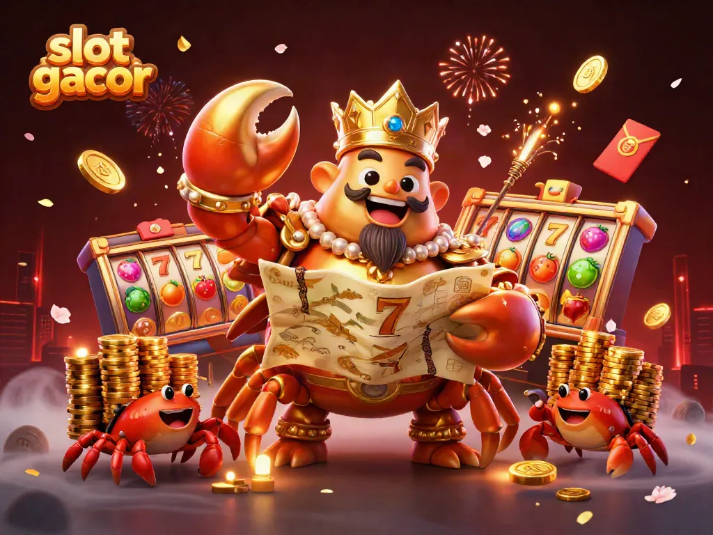Memenangkan slot gacor dengan kunci keberuntungan, simbol buah, dan jackpot yang cerah.