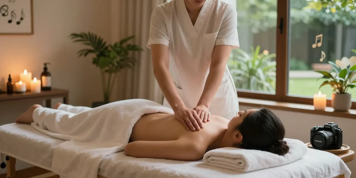 Swedish massage therapy session with relaxing atmosphere and essential oils