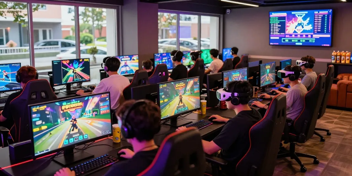 Players enjoying slot depo 5000 games in a vibrant gaming lounge with dynamic atmosphere.