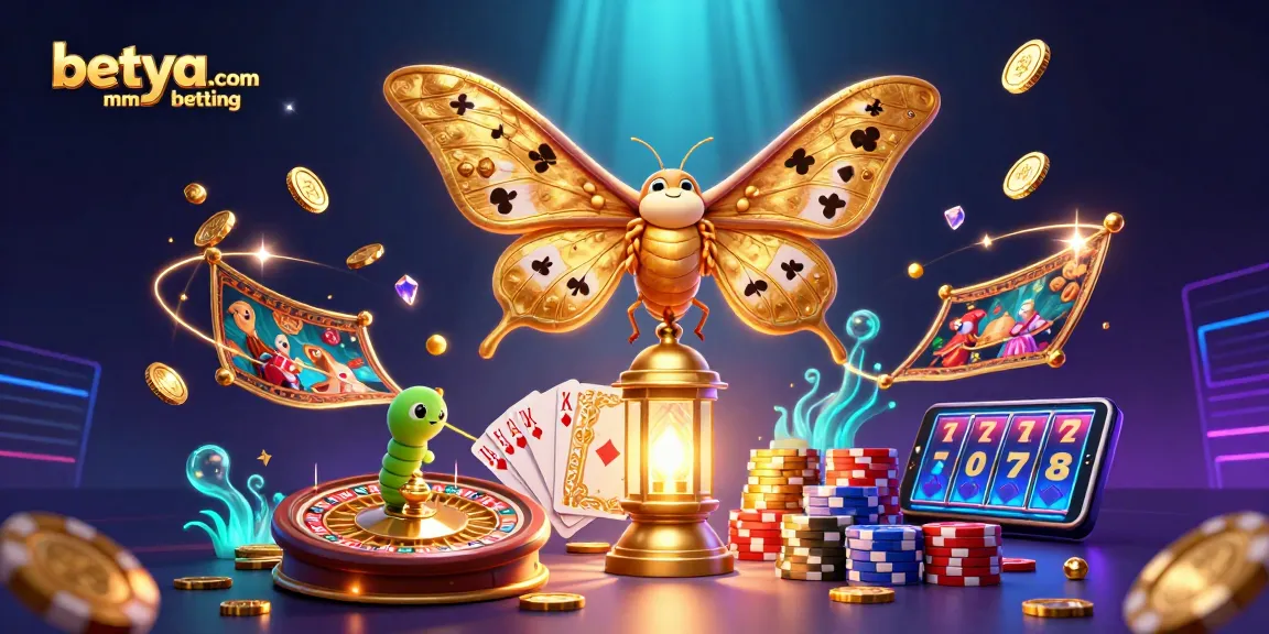 Engage in betya.com MMA betting with an enchanting scene showcasing casino elements and vibrant colors.