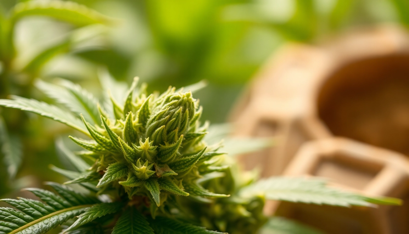 Enhance mental wellness with fresh Mental Wellness CBD buds displayed in a tranquil setting.