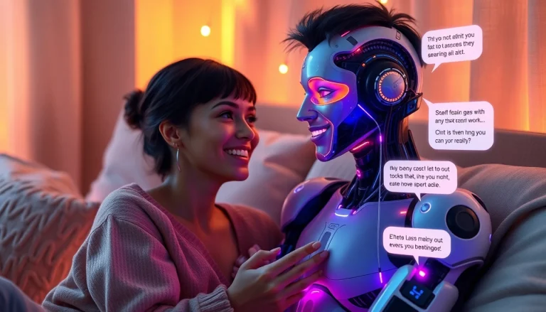 Engaging NSFW AI conversation illustrating emotional connection and intimacy