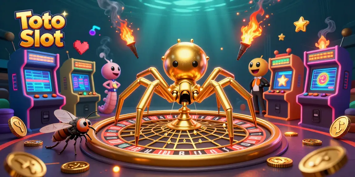 Experience thrilling Toto Slot gameplay with vibrant scenes of animated characters and glowing game elements.